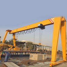 Rail track gantry crane box type single girder gantry cranes with hoist